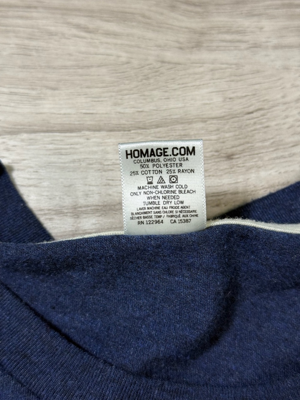 HOMAGE Navy Indiana Fever Graphic Tee with Red & Yellow Logo - Picture 4 of 9